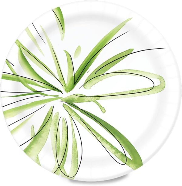 Amazon Basics Everyday Paper Plates, 8.62 Inch, Disposable, 200 Count - Image 2