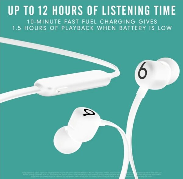 Beats Flex Wireless Earbuds - Apple W1 Headphone Chip, Magnetic Earphones, Class 1 Bluetooth, 12 Hours of Listening Time, Built-in Microphone - Smoke Gray - Image 2