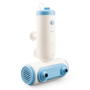 Portable Jet Spa for Bathtub - Electric Bath Jets for Tub with Dual Hydro Massage Nozzles & Soothing Bubbles, Adjustable Whirlpool Effect for Relaxing Home Spa Experience (blue and warm white)