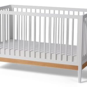 Little Seeds Clover 4-in-1 Convertible Baby Crib to Toddler Bed, White