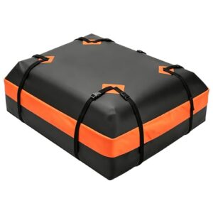 DUMOS Car Roof Bag Cargo Carrier Waterproof 15 Cubic Feet for All Vehicles