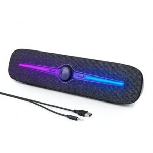 SOULION Computer Speakers, Wired 3.5mm Aux Bluetooth Soundbar for Desktop