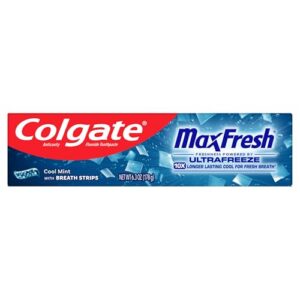Colgate MaxFresh Fluoride Toothpaste, Cool Mint, 6.3 oz