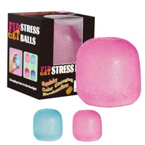 Fidget Toys Stress Balls for Kids & Adults - Changes Color in The Sun - Malt Sugar Squishy Fidget Toys - Slow Rise Gel Ball - Stretchy Squeeze Stress Relief Balls for Anxiety