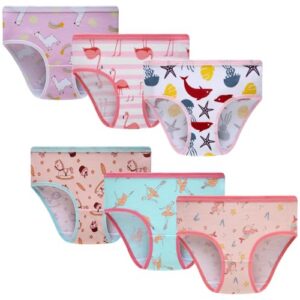 Girls Cotton Underwear Toddler Underpants Kids Comfort Panty Briefs Size 8