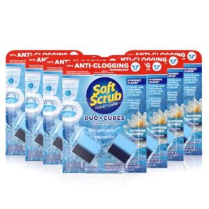 Soft Scrub In-Tank Toilet Cleaner Duo-Cubes, Sapphire Waters, 2 Ct (Pack of 7), Cleans & Freshens, Helps Fight Toilet Ring, Hard Water & Limescale Stains