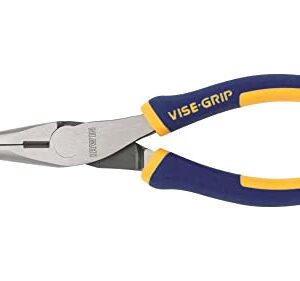 IRWIN Vise-Grip Pliers, Long Nose, 6 Inch, for Heavy Duty Cutting and Bending (2078216)