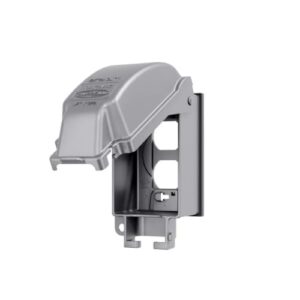 TayMac RaynGuard 1-Gang Weatherproof In-Use Outlet Cover, Vertical, Gray
