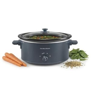 Hamilton Beach 6 Quart Slow Cooker With Space-Saving Folding Handles