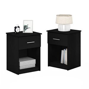 Furinno Tidur Nightstand, 2-Pack, Americano