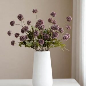 MSIUE Artificial Flowers for Vase 10 Pcs, 20 Inch Fake Mums with Long Stems
