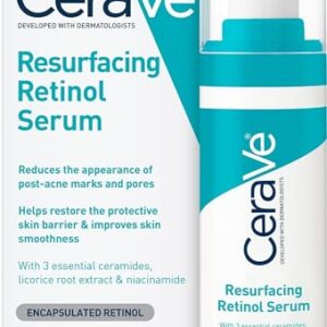 CeraVe Resurfacing Retinol Face Serum with Niacinamide, Pore Minimizer, 1oz