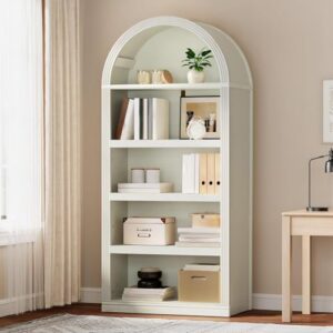 YITAHOME Vintage 68.5" Tall Arched Bookshelf