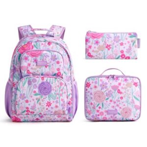mommore Kids Backpack Set Elementary Primary School Bag Boys Girls 7-10