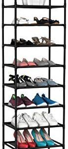 FIDUCIAL HOME 10 Tiers Shoe Rack Organizer 20 Pairs Tall Shoe Shelf