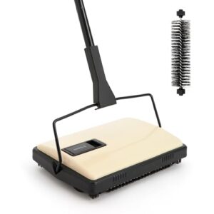 Yocada Manual Carpet Sweeper Cleaner Household Sweeper 1*Extra Brush