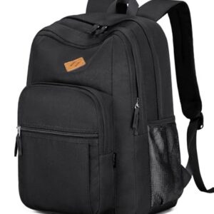 abshoo Classical Basic Womens Travel Backpack For College Men Water Resistant Bookbag (Black)