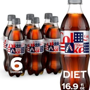 Diet Coke Soda Soft Drink Bottles, 16.9 fl oz, 6 Pack