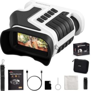 WOSPORTS 4K 48MP Night Vision Goggles for Adults, 80X Total Magnification