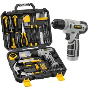 157-Piece Tool Set, 8V Cordless Drill Set, Hand Tool Kit for Men and Women