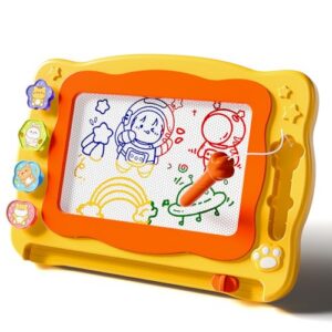 Large Magnetic Drawing Board for Toddlers, Magnetic Doodle Board for Kids, Etch A Sketch Magnet Erasable Writing Pad, Preschool Education Travel Toys for Kids Boys Girls Age 3 4 5 6 7 8 Years Old