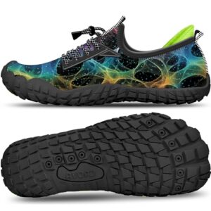 CROVA Built-in Heel Grip Kids Water Shoes for Boy Toddler Girl Wide Toe Box
