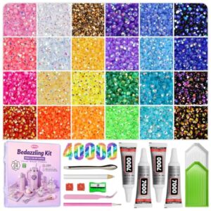 Redtwo 40000Pcs Resin Jelly Rhinestones for Bedazzling Kit
