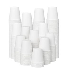 ECOEXTRA 300 Pack 3 oz Bathroom Paper Cups, Disposable Mouthwash Cups | Small Leak-proof Coffee Cups, Disposable BPA-free Cups, Suitable for Bathroom, Party, Picnic, Travel, Taste Cups for Market