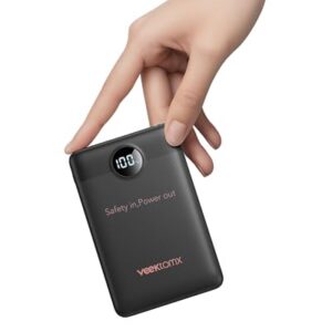 VEEKTOMX 10000mAh Mini Power Bank, 22.5W Fast Charger for iPhone Android