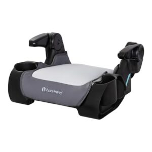 Baby Trend Protect Slim Backless Booster Seat, Madrid Grey