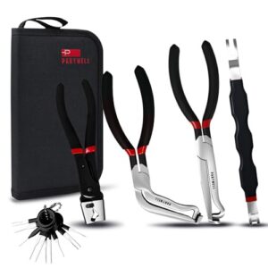 PARTWELL 5PC Electrical Disconnect Pliers Set | Electrical Disconnector Pliers for Cars, Fuel Line Disconnect Tool, and 1PCS Electrical Connector Pliers