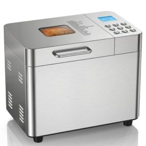 2LB Bread Maker, 17 in 1 Automatic Stainless Steel Bread Machine