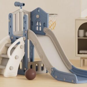 XJD 5 in 1 Toddler Slide, Kids Slide for Toddlers Age 1-3