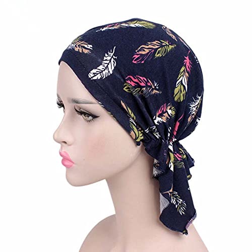beauty YFJH Women Printed Cotton Sleep Turban, Chemo Beanie for Hair Loss - Image 6