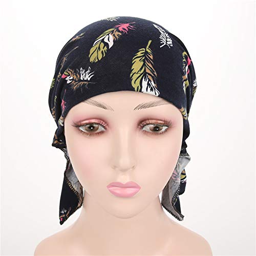 beauty YFJH Women Printed Cotton Sleep Turban, Chemo Beanie for Hair Loss - Image 2