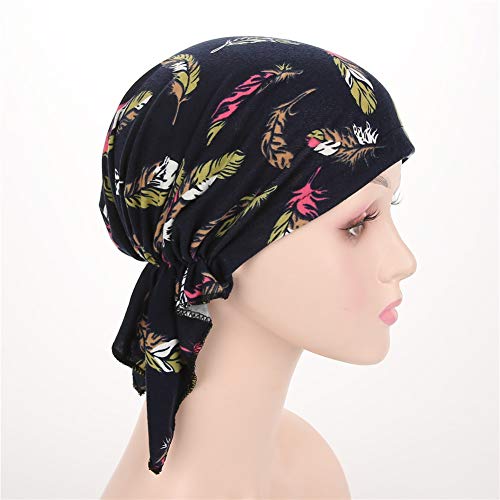 beauty YFJH Women Printed Cotton Sleep Turban, Chemo Beanie for Hair Loss - Image 4