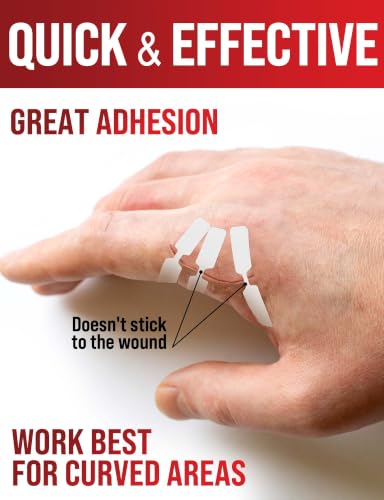 Emergency Wound Closure Strips - 11pk - 2 Types Easy to Use Butterfly Bandages - Stitchless & Painless Laceration Closure Kit - Image 3