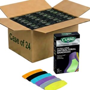 CURAD® Performance Series® Extra Large Antibacterial Bandages, 240 Count