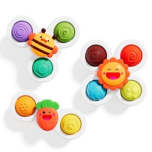ALASOU Pop Suction Cup Spinner Airplane Travel Toys for 1 Year Old Boy Girl