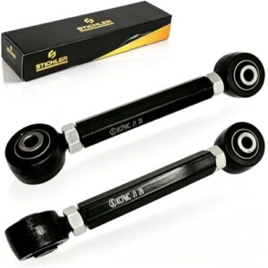 STICHLER Rear Adjustable Toe Control Arms Fits for Ford Focus 2000-2018 | Compatible with Ford, Mazda 3/5, Volvo Rear Camber Correction for Wheel Alignment, Restores Proper Suspension Geometry
