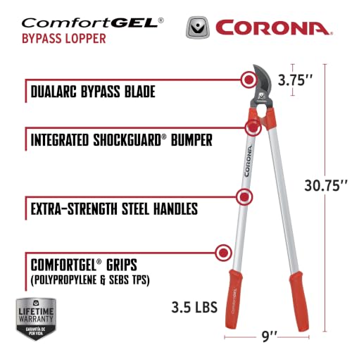 Corona Tools | 30-inch Branch Cutter ComfortGEL Bypass Loppers | Tree Trimmer Cuts Branches up to 1 ½-inches in Diameter | SL 3264 - Image 2