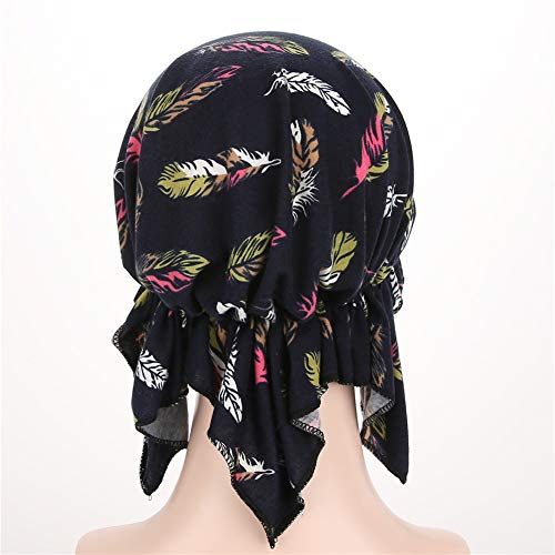 beauty YFJH Women Printed Cotton Sleep Turban, Chemo Beanie for Hair Loss - Image 5