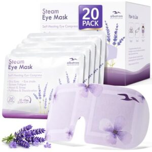 20 Pack Steam-Heated Eye Mask for Dry Eyes, Dark Circle, Lavender