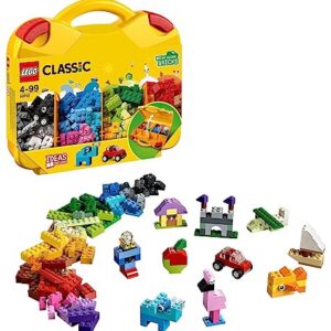 LEGO Classic Creative Suitcase 10713 - Includes Sorting Storage Organizer Case with Fun Colorful Building Bricks, Preschool Learning Toy for Kids, Boys and Girls Ages 4 Years Old and Up