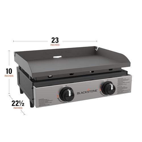 Blackstone 1666 22” Tabletop Griddle with Stainless Steel Faceplate, Powder Coated Steel, Black - Image 3