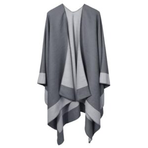Qlauca Womens Pashmina Shawls and Wraps Winter Warm Oversized Blanket Scarf | Open Front Poncho,Jacquard Big Long Scarf Cape ,Casual Shawl for Fall