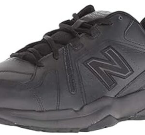 New Balance Men's 608 V5 Casual Comfort Cross Trainer, Black/Black, 10 Wide