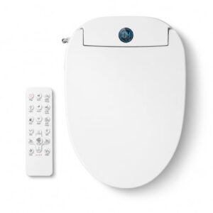 GAICOM Bidet Toilet Seat Elongated, Electric Smart Heated Toilet Seat | Instant Warm Water & Dryer, Multiple Cleaning Modes, Remote Control, Self-Clean Nozzle, Soft Closed, Night Light