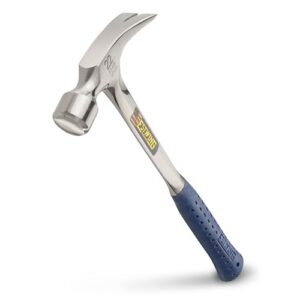 ESTWING Framing Hammer, 22oz Long Handle Straight Rip, Smooth Face, E3-22S | Made in USA, Rip Claw Versatility, Smooth Face For Precision Striking, Longer Handle For More Powder, Shock Reduction Grip