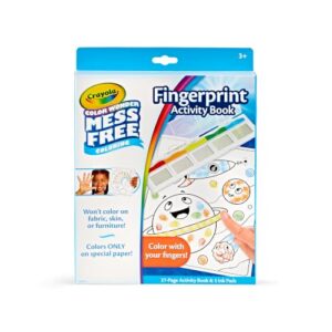 Crayola Color Wonder Mess Free Fingerprint Book, Toddler Finger Painting | Toddler Activity Book, Finger Painting Alternative, Toddler Arts & Crafts, Gift for Kids, Ages 3+